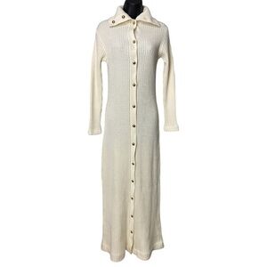 Vintage 70s Lisa Originals by Herman Marcus knit maxi dress size 12/S